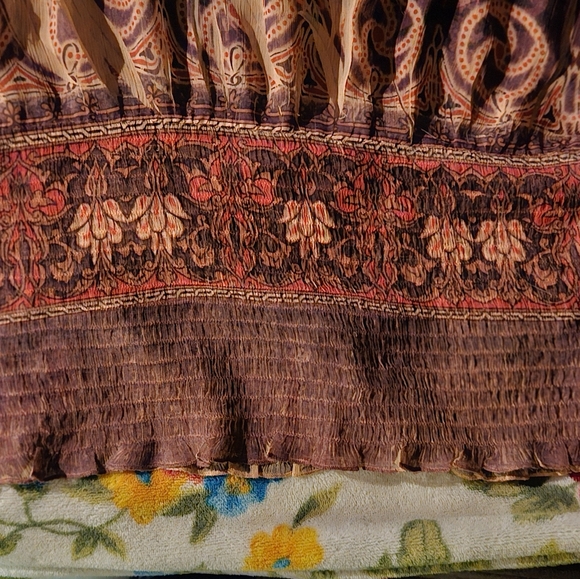 Womens Large Bohemian Sheer top by Apt 9 - Picture 5 of 6